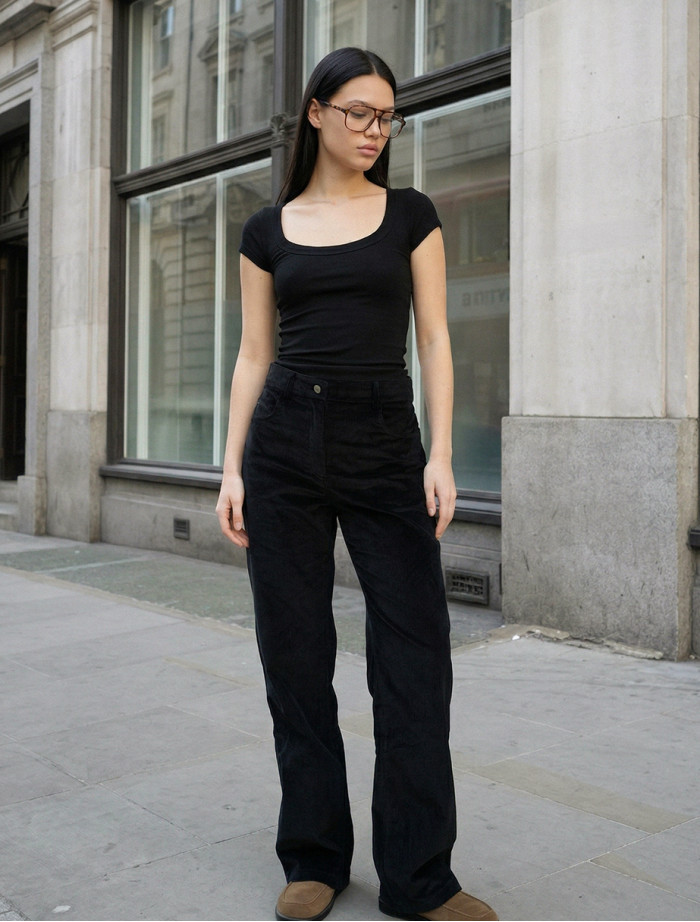 Spodnie Staff mi velvet black