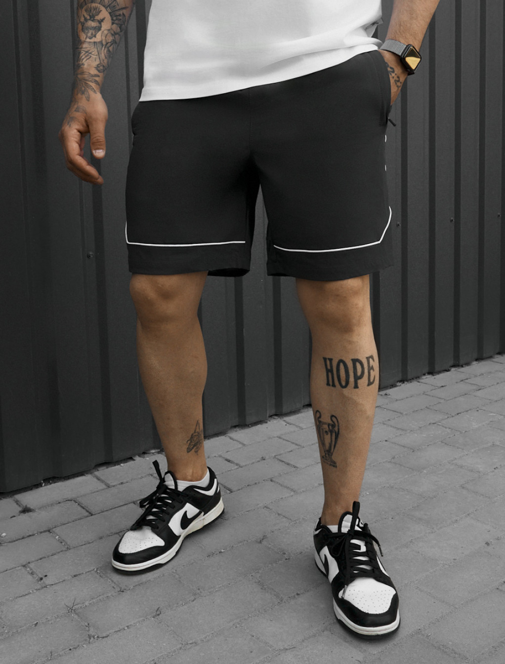 Spodenki Staff par dark gray reflective