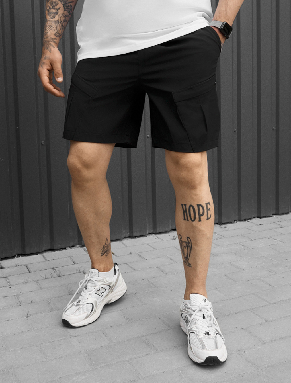 Spodenki Staff cargo em black