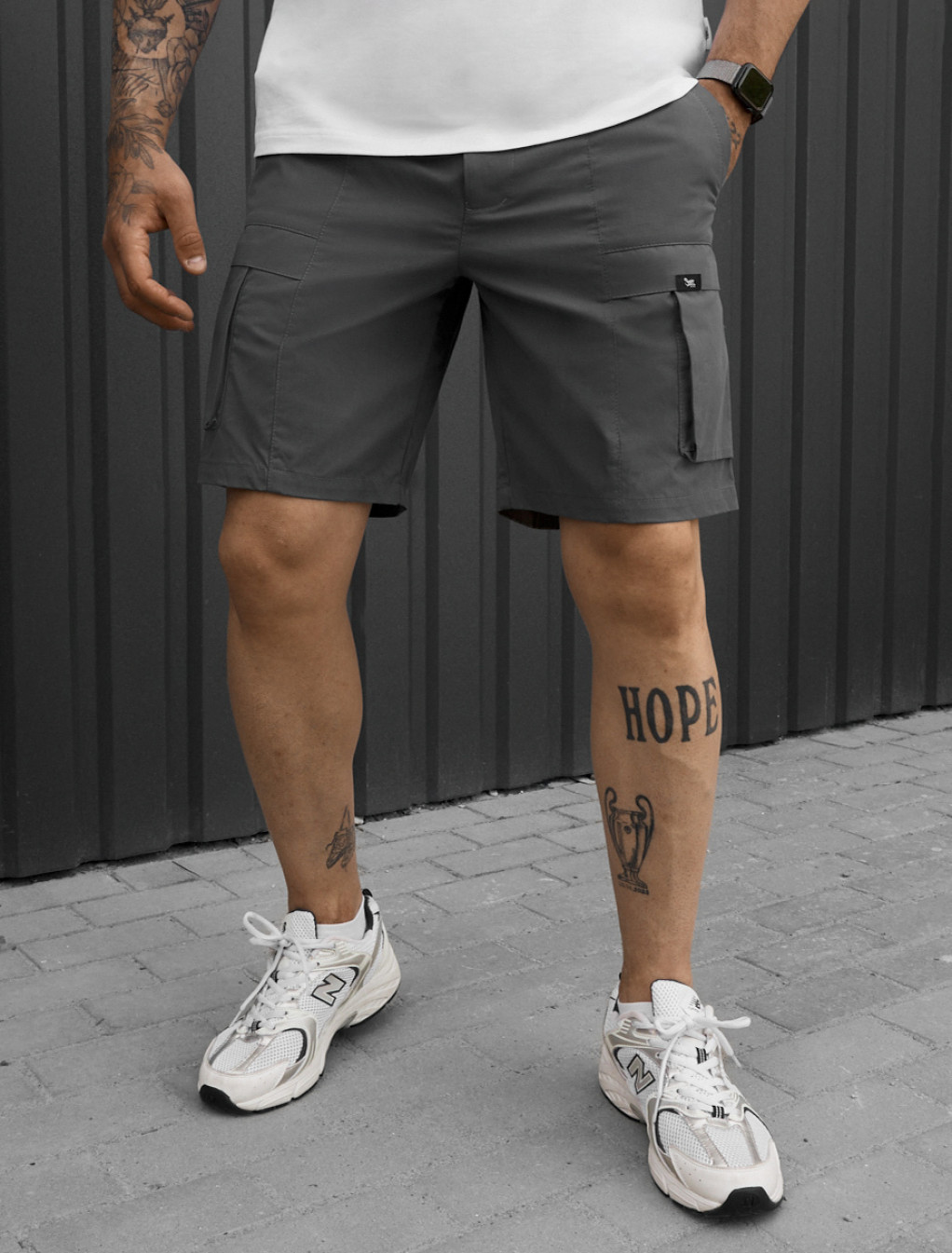 Spodenki Staff cargo fot dark gray