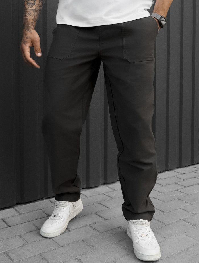Spodnie chinos Staff dez dark khaki