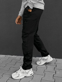 Spodnie ocieplane Staff do cargo black fleece