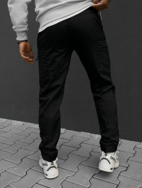 Spodnie ocieplane Staff do cargo black fleece