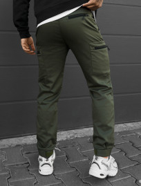 Spodnie ocieplane Staff do cargo khaki fleece