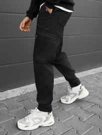 Spodnie ocieplane Staff cargo do black fleece