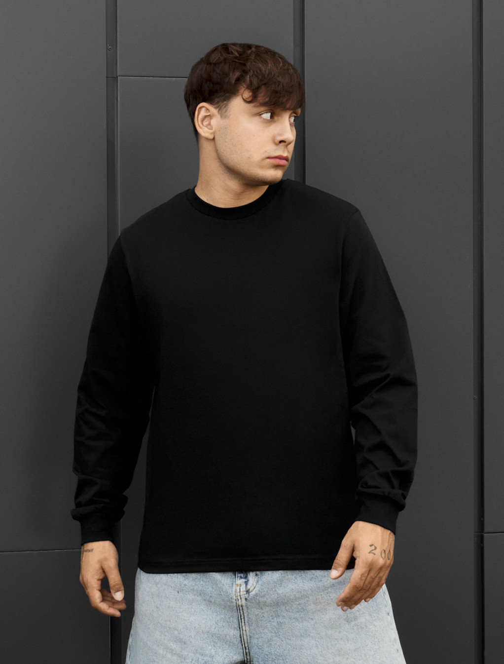 Longsleeve Staff black oversize