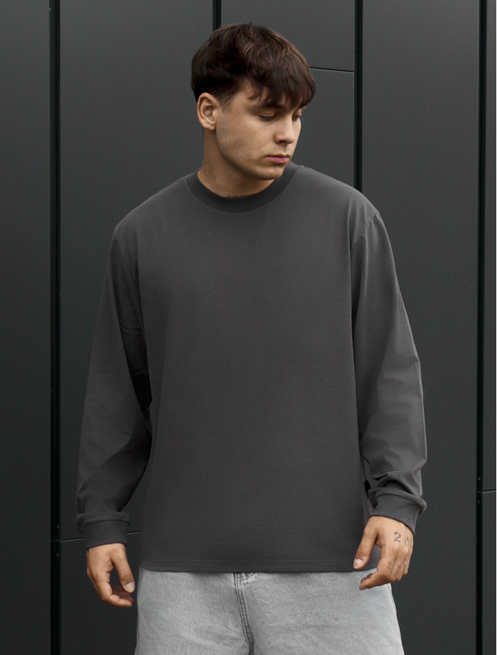 Longsleeve Staff dark gray