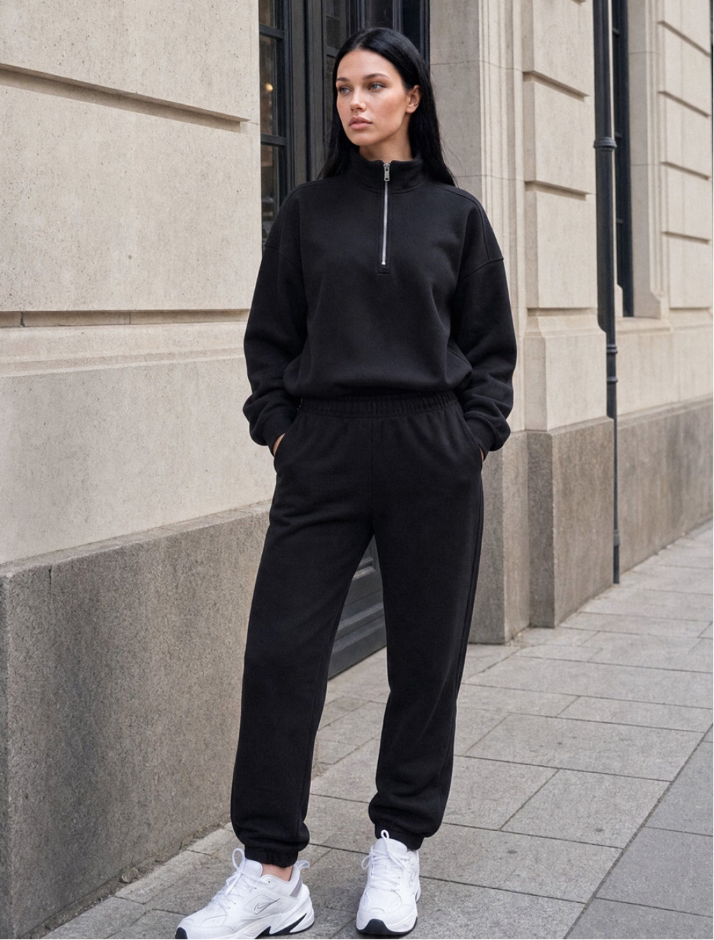Dres Staff bet black oversize fleece