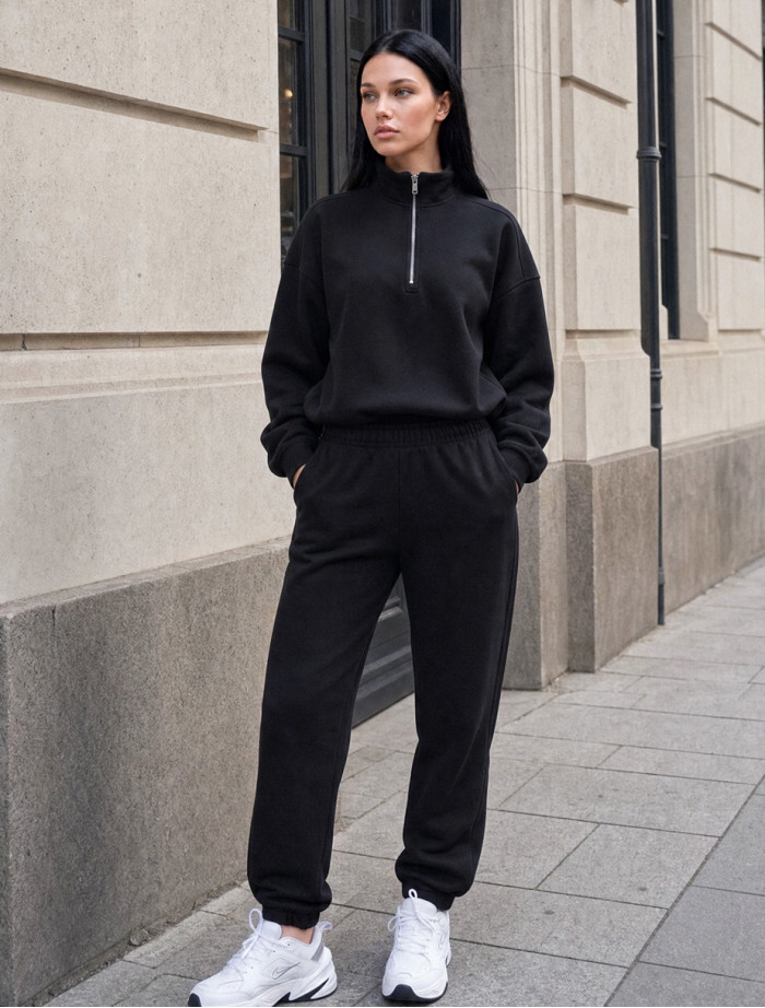 Dres Staff bet black oversize fleece