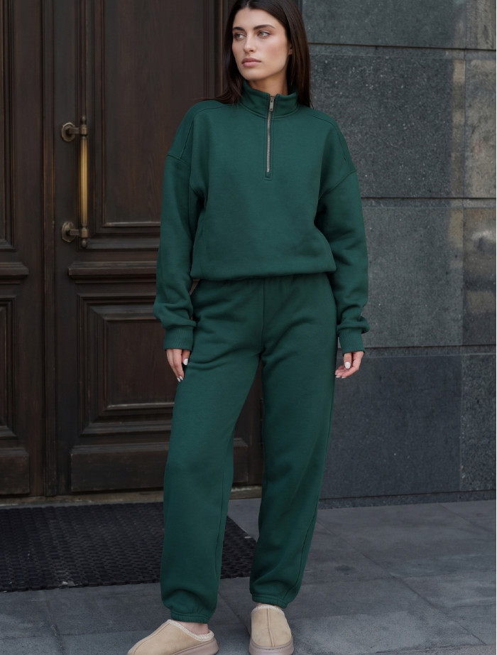 Dres Staff bet green oversize fleece