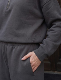 Dres Staff bet dark gray oversize fleece