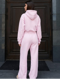 Dres Staff zip pink oversize fleece