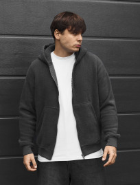 Bluza Staff zip dark gray fleece