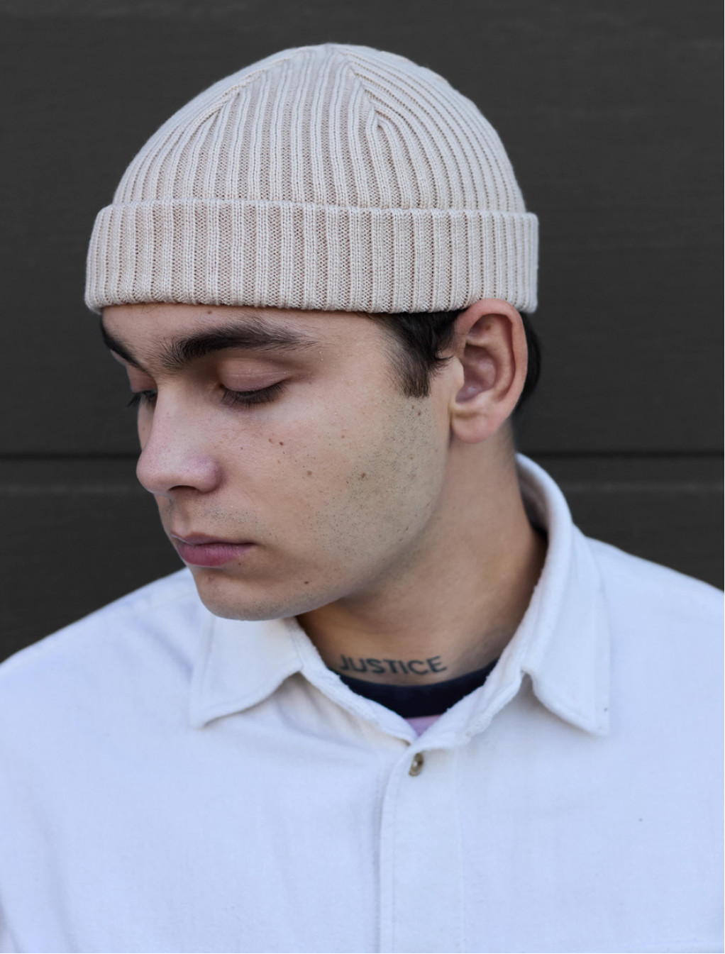 Czapka typu beanie Staff light beige