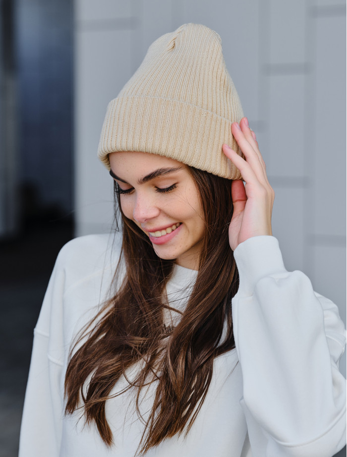 Czapka damska Staff 2 beige basic