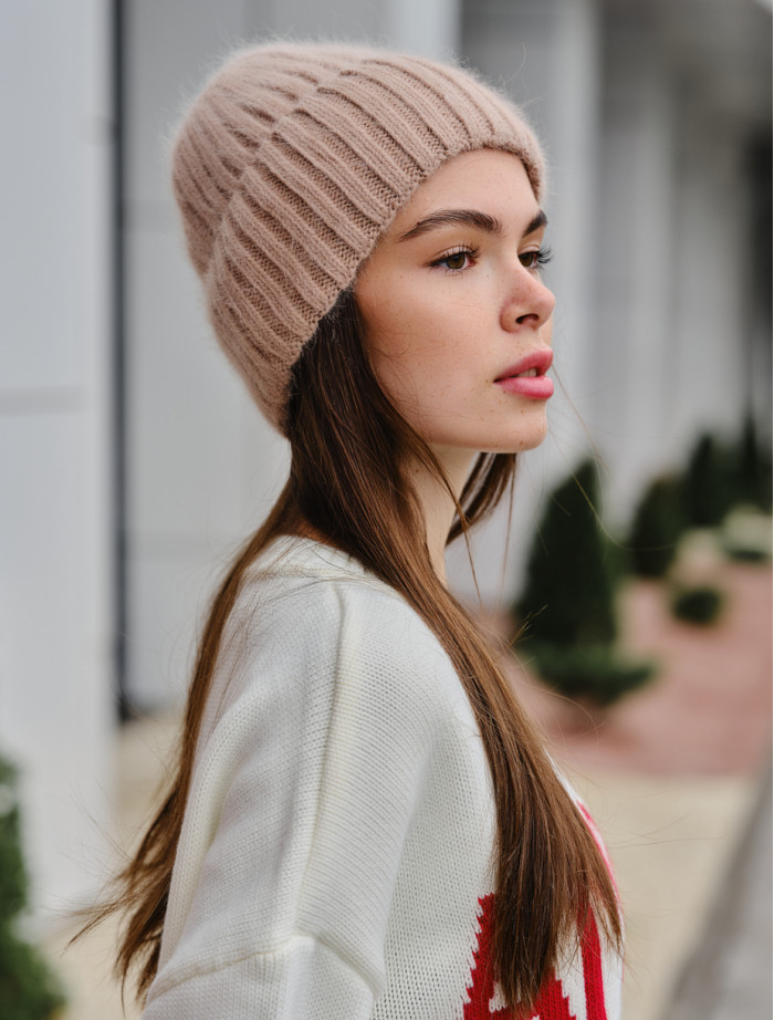 Damska czapka Staff 101 beige