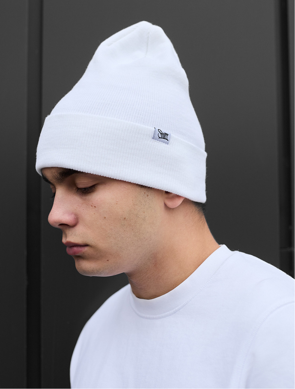 Czapka Staff 11 white logo long