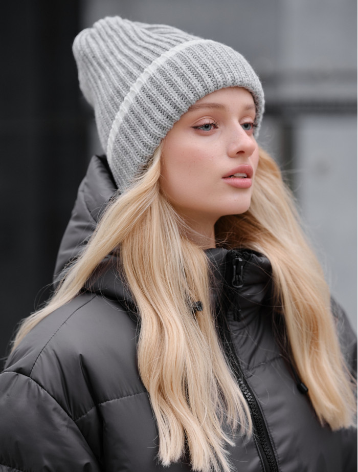 Czapka damska Staff 2 light gray line