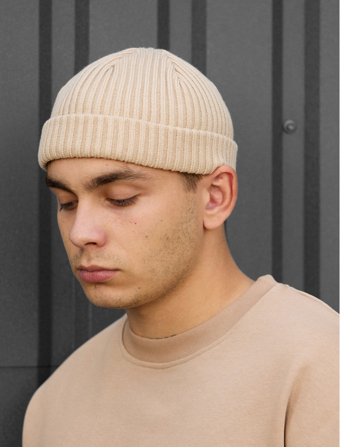 Czapka beanie Staff 1 light beige