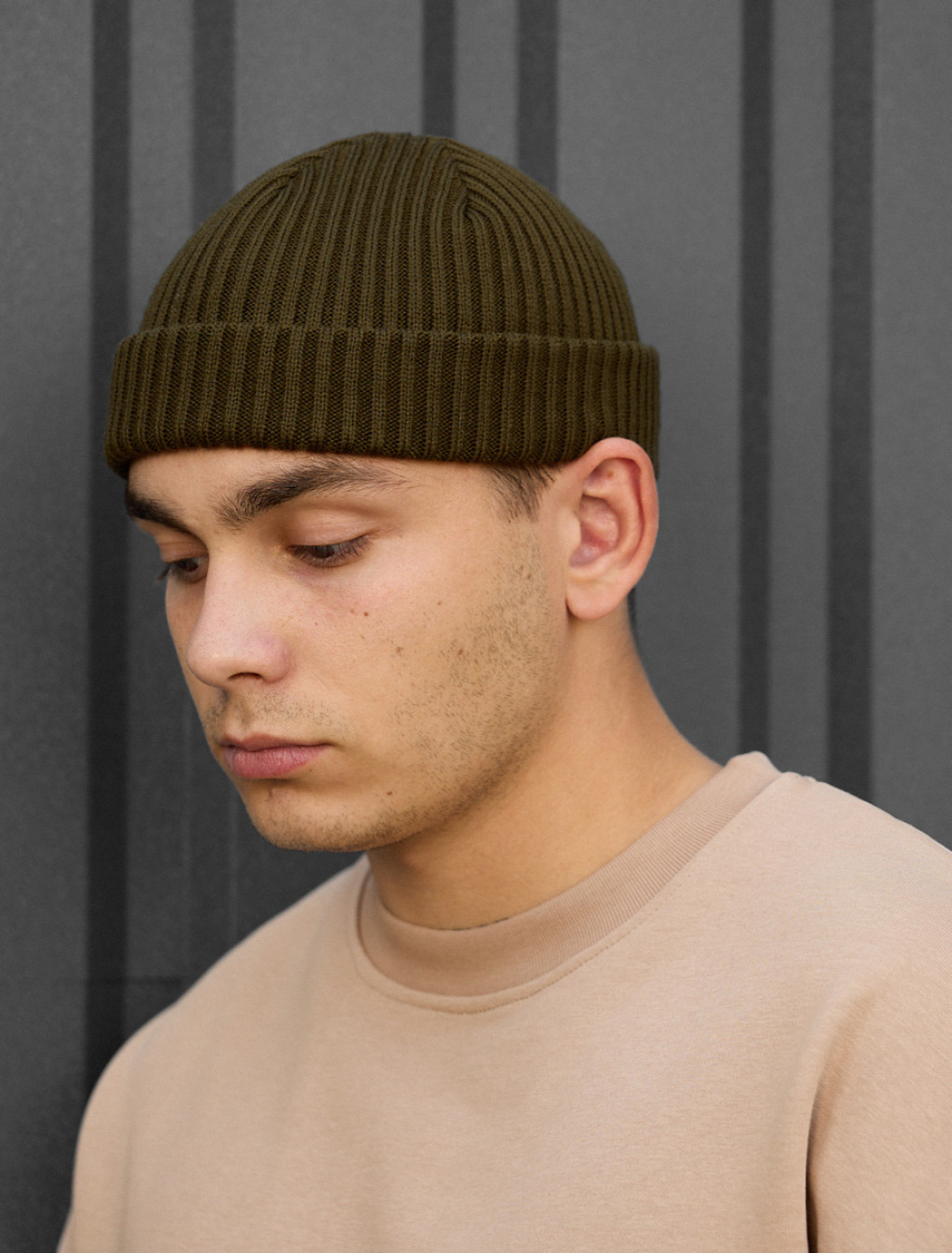 Czapka beanie Staff 1 khaki