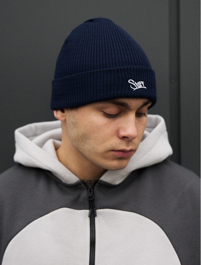 Czapka Staff 6 navy logo