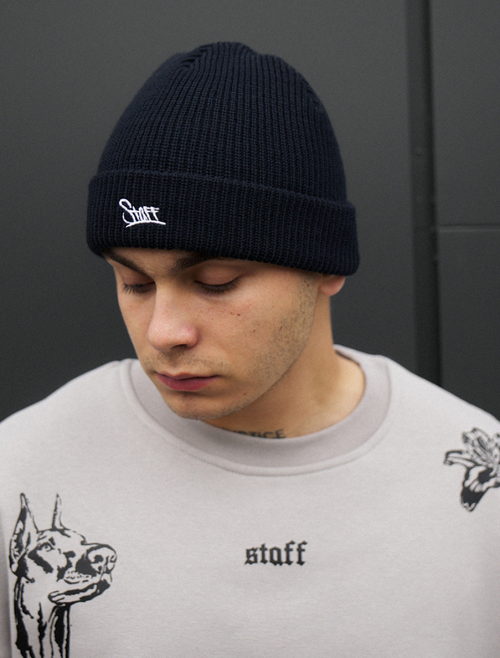 Czapka Staff 12 logo navy