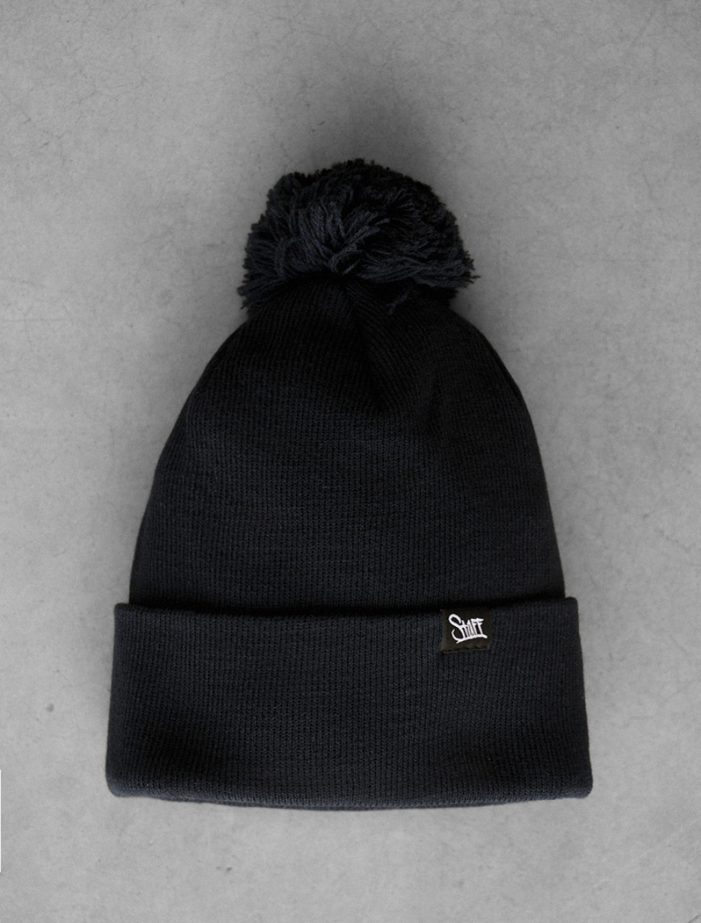 Czapka Staff navy pompon
