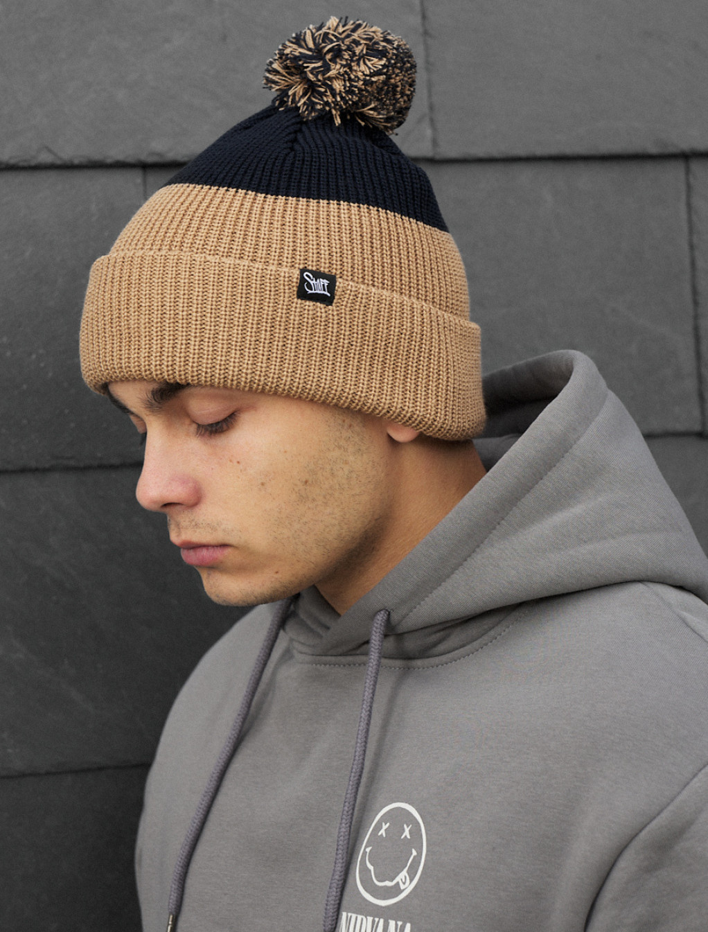 Czapka Staff beige & navy