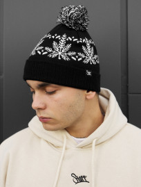 Czapka Staff snowflake pompon
