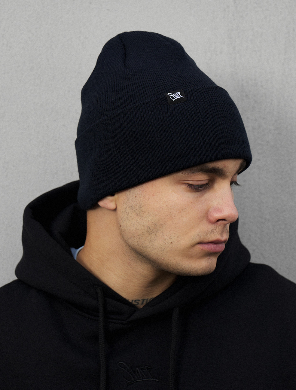 Czapka Staff 11 navy logo long