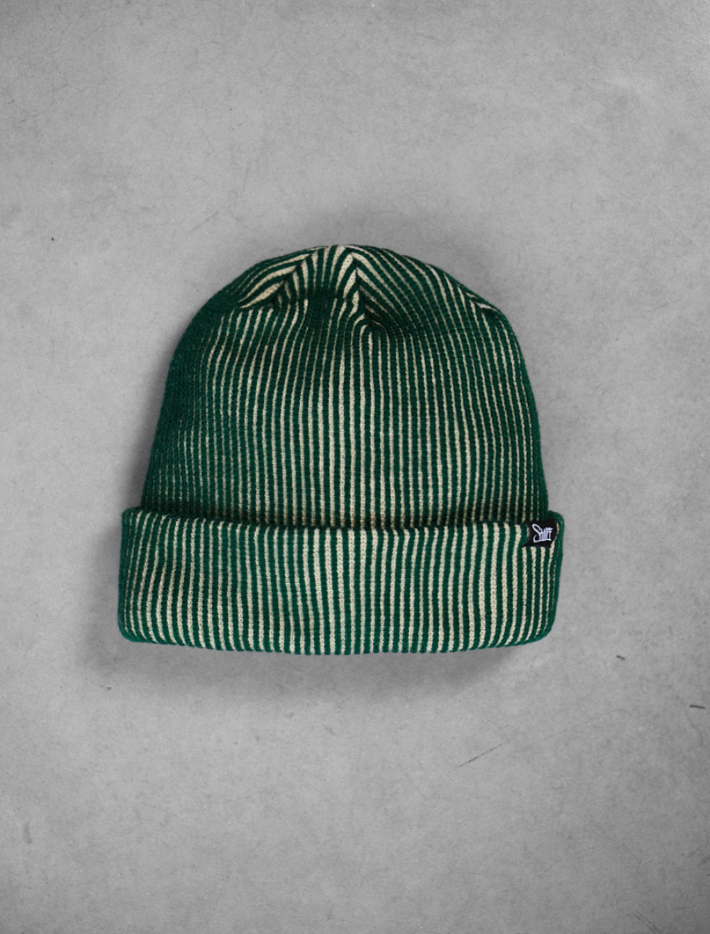 Czapka Staff beige & green stripes