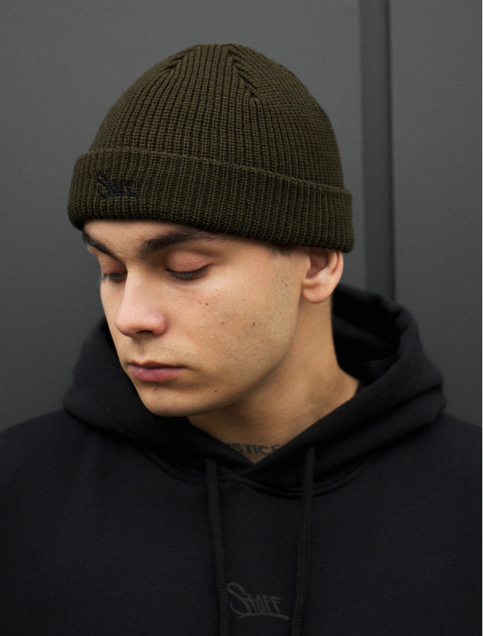 Czapka Staff khaki logo