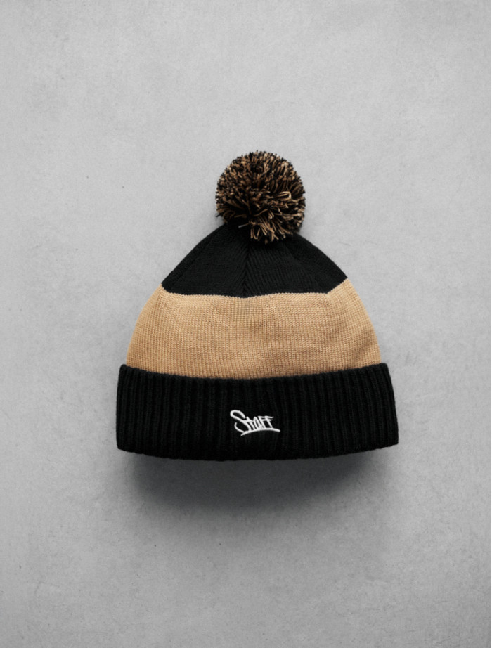 Czapka Staff 36 mix logo pompon