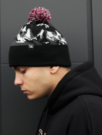 Czapka Staff mix 2 pattern pompon