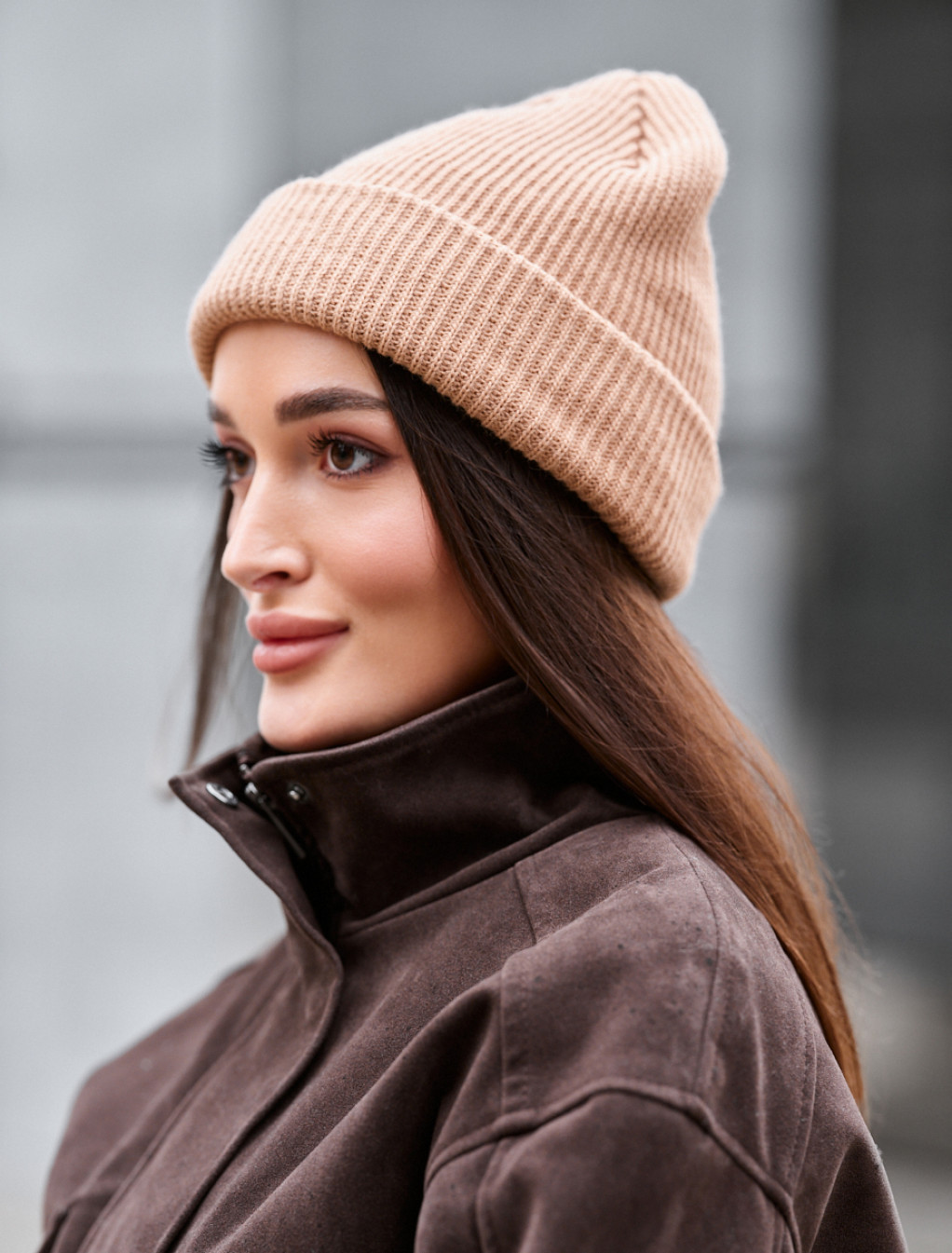 Czapka Staff 12 light brown