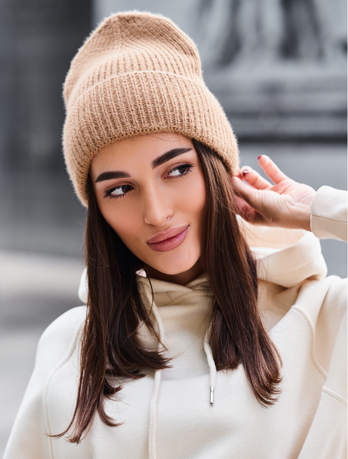 Czapka Staff 5 light brown