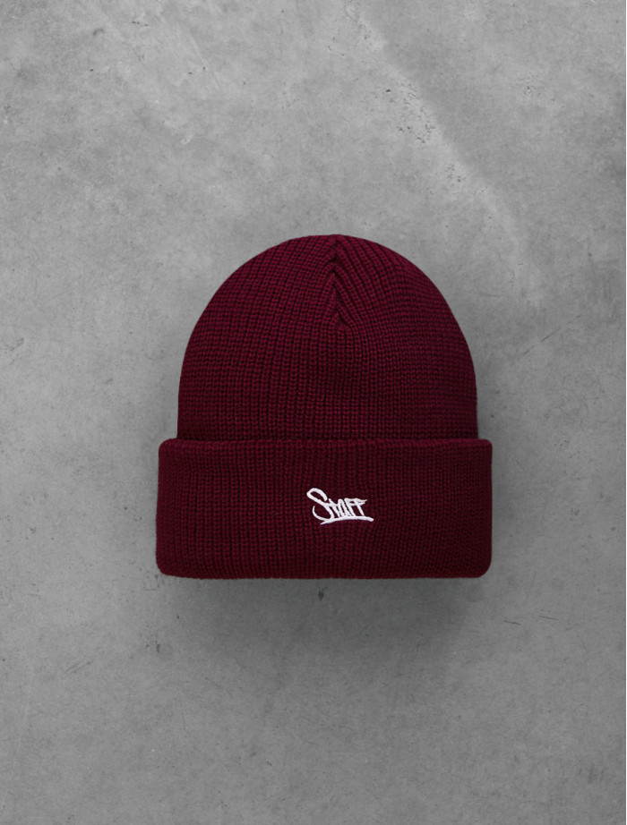 Czapka Staff 12 logo bordo
