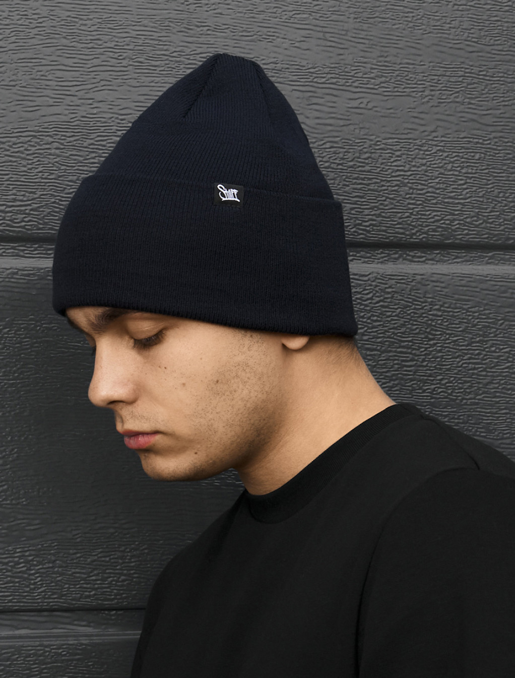 Czapka Staff 11 navy logo long