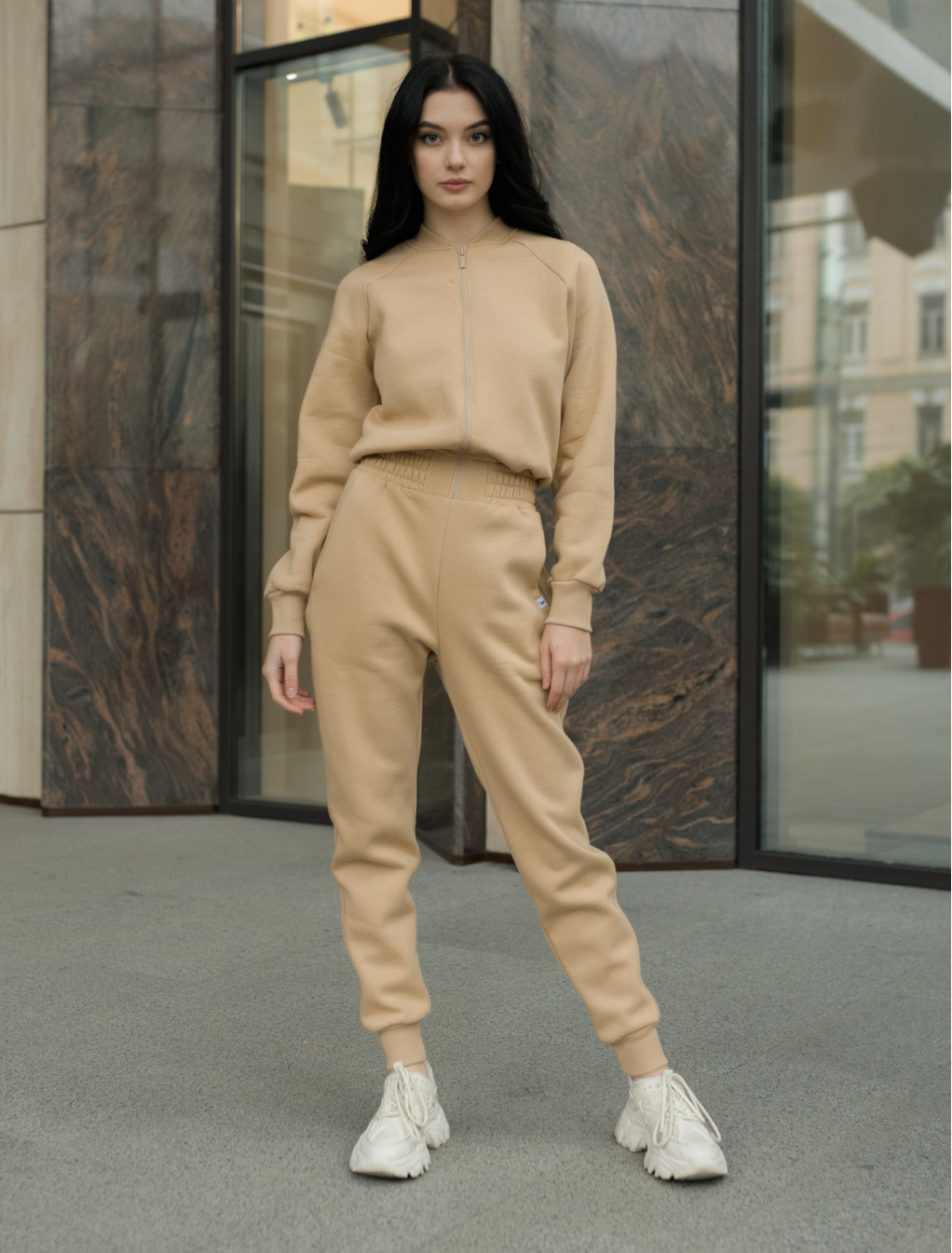Damski kombinezon Staff beige fleece