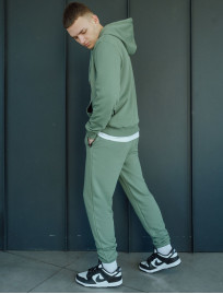 Komplet dresowy Staff light green logo