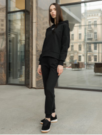 Damski strój sportowy Staff interlock logo black