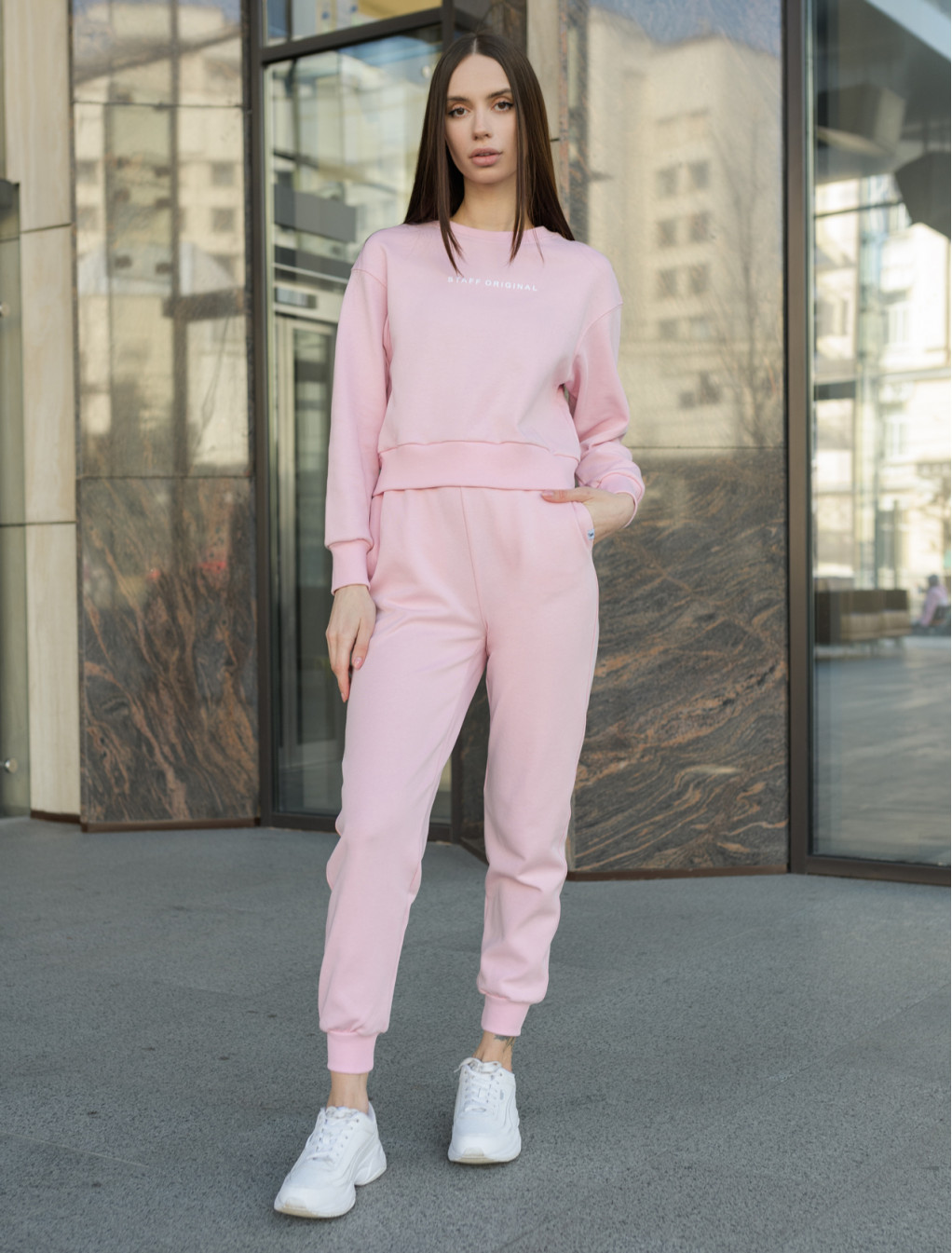 Damski komplet sportowy Staff ice pink