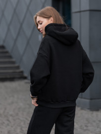 Damska bluza Staff basic black oversize fleece