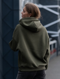 Damska bluza Staff basic khaki oversize fleece