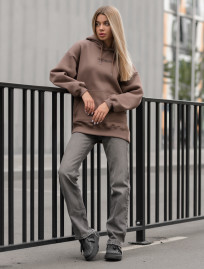 Damska bluza Staff brown original oversize fleece