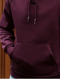 Bluza Staff dark bordo logo oversize fleece