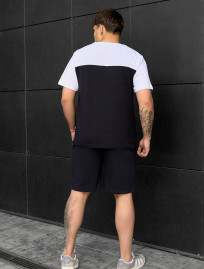 Komplet koszulka + spodenki Staff tom navy & white
