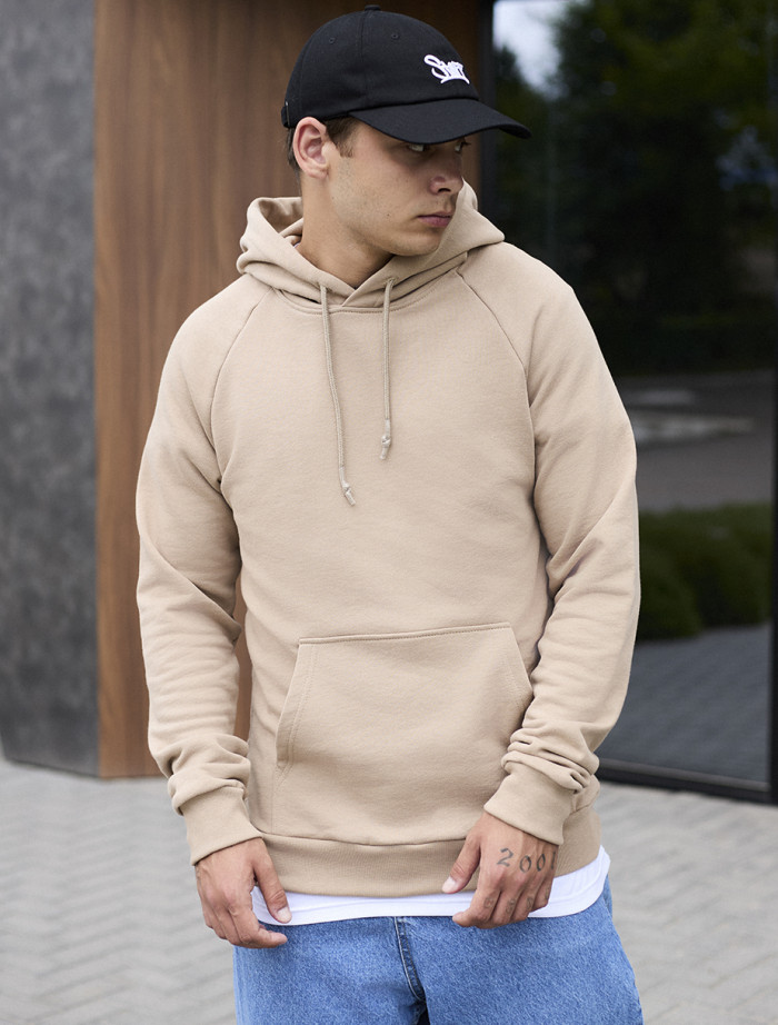 Bluza z kapturem Staff beige reglan