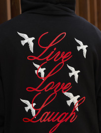 Bluza z kapturem Staff live love laugh oversize