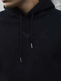 Bluza z kapturem Staff black logo oversize fleece